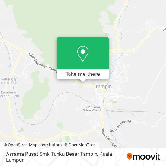 Peta Asrama Pusat Smk Tunku Besar Tampin