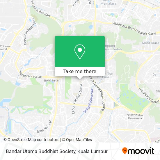Peta Bandar Utama Buddhist Society