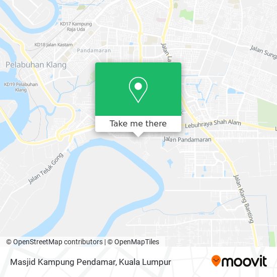 Masjid Kampung Pendamar map