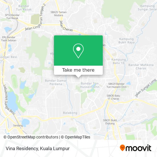 Vina Residency map