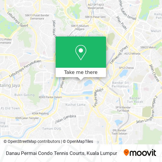 Danau Permai Condo Tennis Courts map