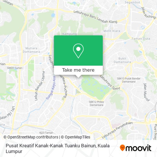 Pusat Kreatif Kanak-Kanak Tuanku Bainun map