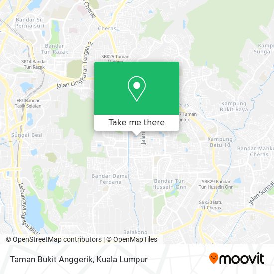 Taman Bukit Anggerik map