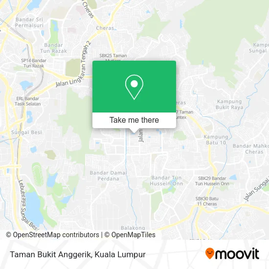 Taman Bukit Anggerik map