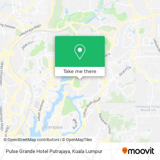 Pulse Grande Hotel Putrajaya map