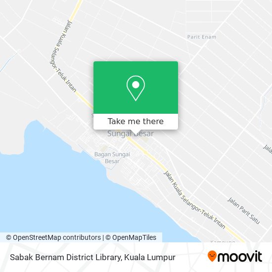Sabak Bernam District Library map
