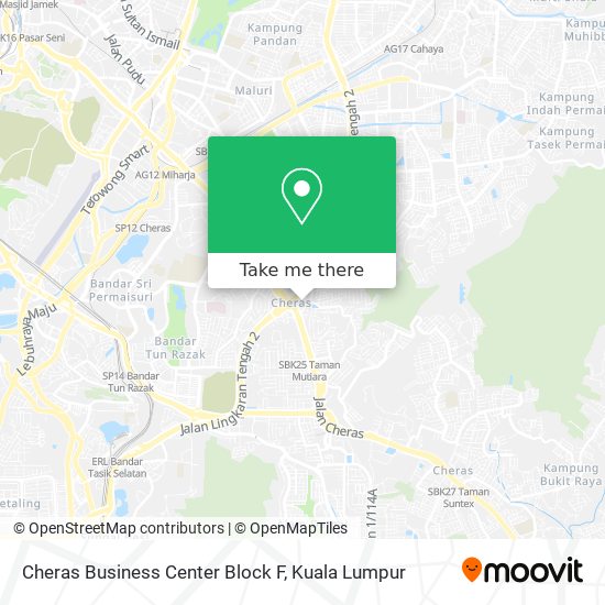 Cheras Business Center Block F map