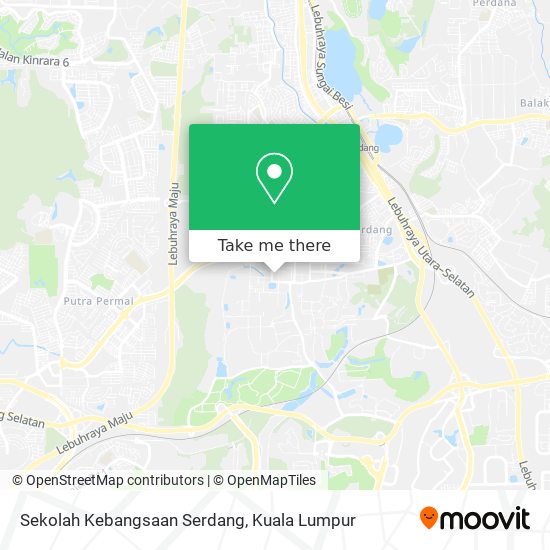 Sekolah Kebangsaan Serdang map