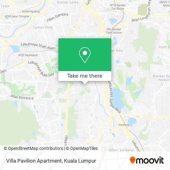 Villa Pavilion Apartment map