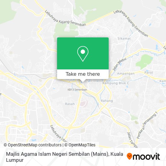 Peta Majlis Agama Islam Negeri Sembilan (Mains)