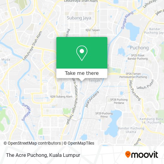 The Acre Puchong map