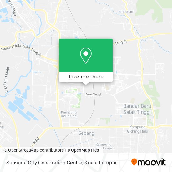 Sunsuria City Celebration Centre map