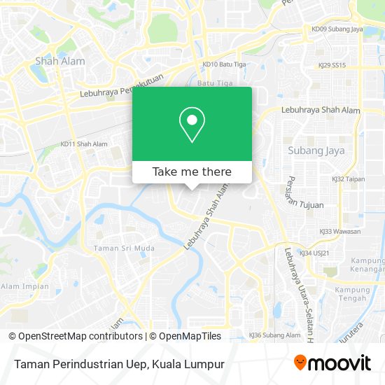 Peta Taman Perindustrian Uep