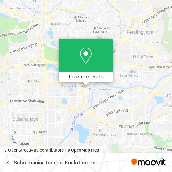Sri Subramaniar Temple map