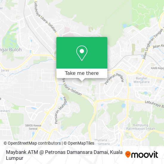 Peta Maybank ATM @ Petronas Damansara Damai