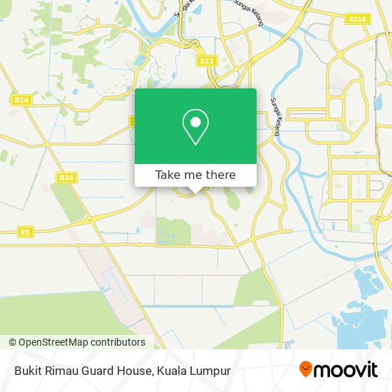 Peta Bukit Rimau Guard House