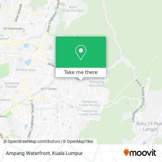 Ampang Waterfront map