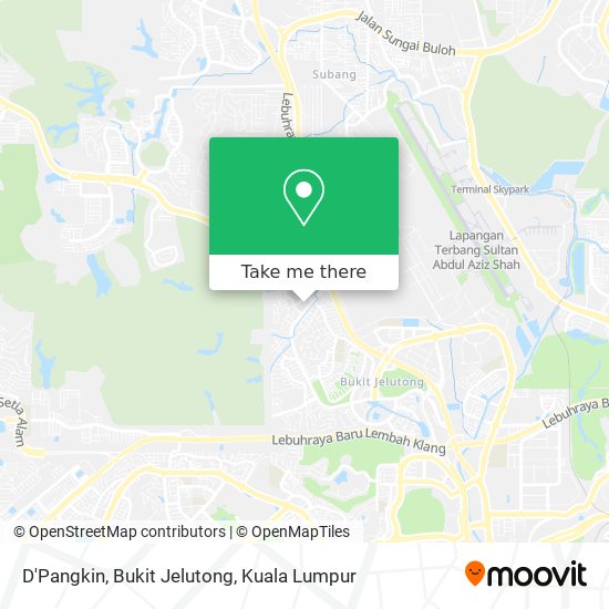D'Pangkin, Bukit Jelutong map