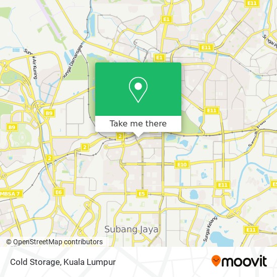 Cold Storage map