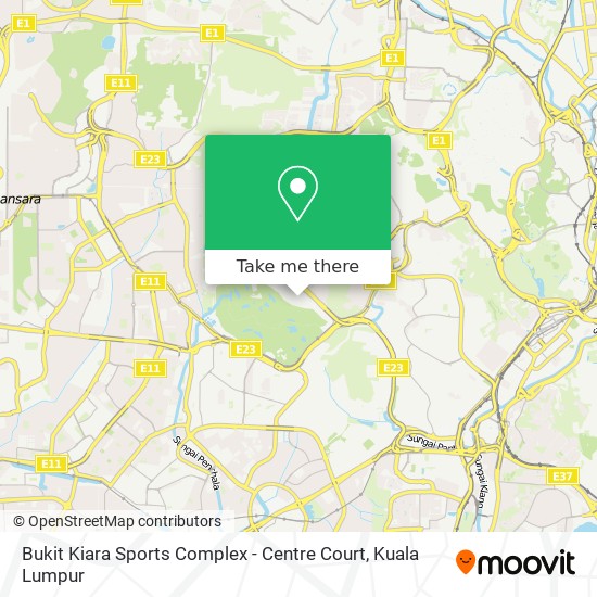 Peta Bukit Kiara Sports Complex - Centre Court
