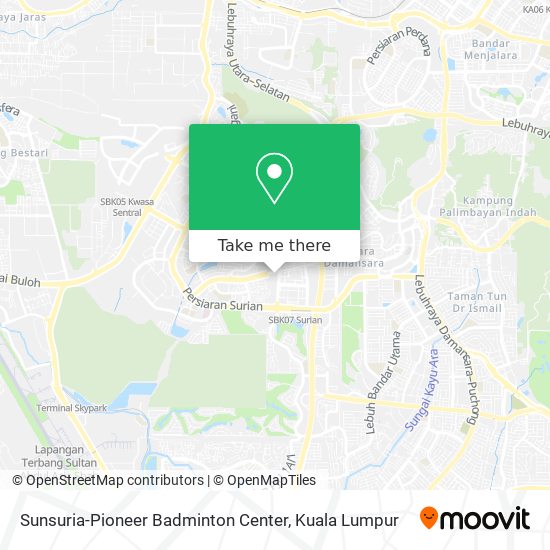 Sunsuria-Pioneer Badminton Center map