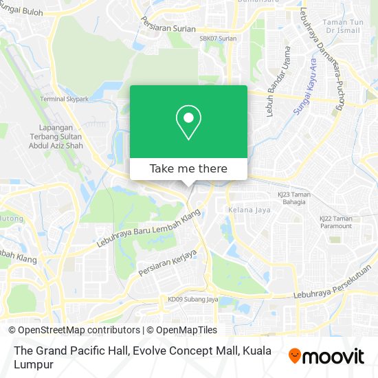 The Grand Pacific Hall, Evolve Concept Mall map