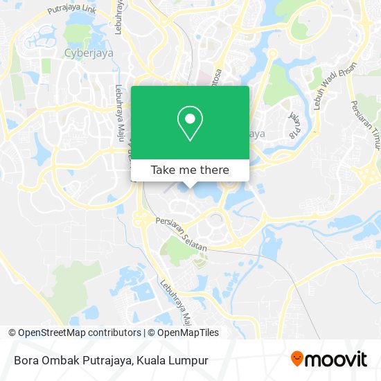 Bora Ombak Putrajaya map