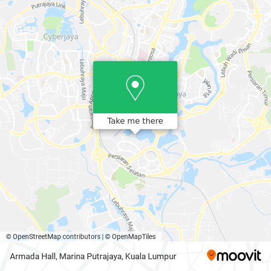 Armada Hall, Marina Putrajaya map