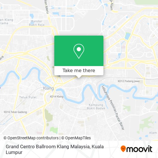 Grand Centro Ballroom Klang Malaysia map