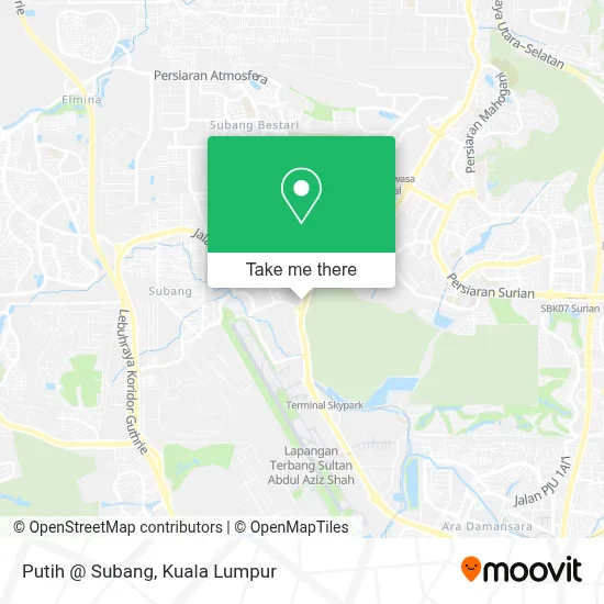 Putih @ Subang map