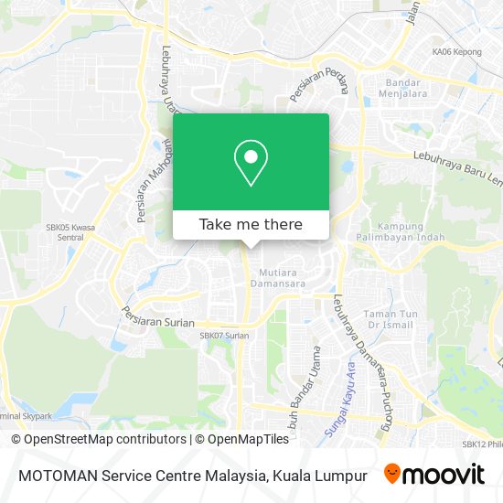 MOTOMAN Service Centre Malaysia map