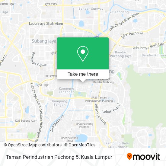 Peta Taman Perindustrian Puchong 5
