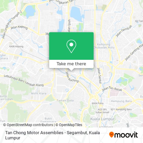 Tan Chong Motor Assemblies - Segambut map