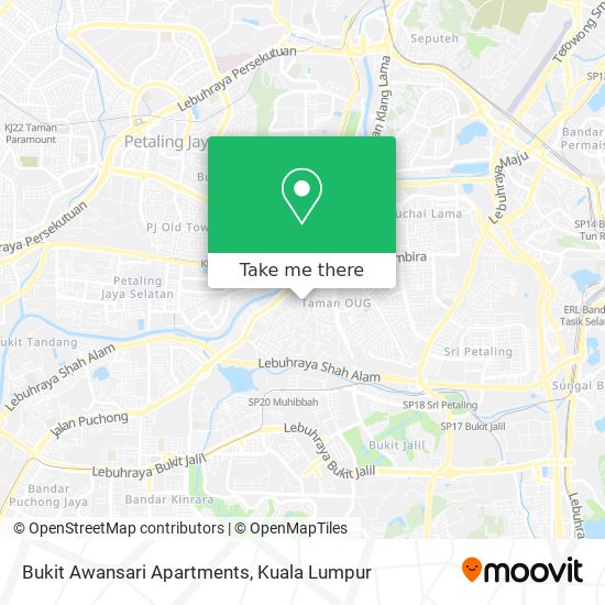 Bukit Awansari Apartments map