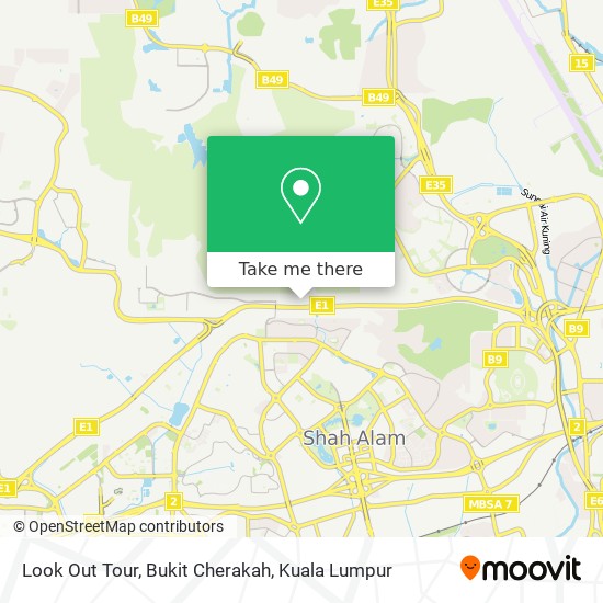 Look Out Tour, Bukit Cherakah map