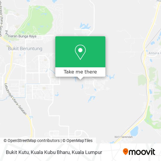 Peta Bukit Kutu, Kuala Kubu Bharu