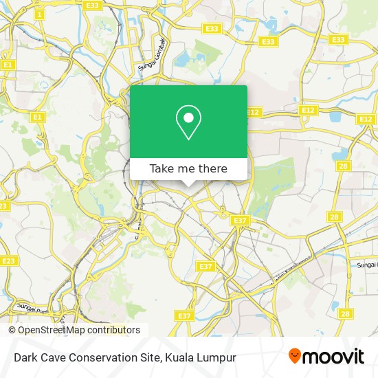 Dark Cave Conservation Site map