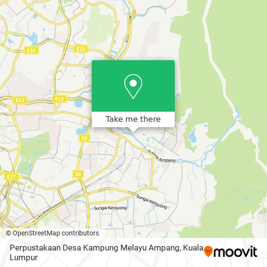 Peta Perpustakaan Desa Kampung Melayu Ampang