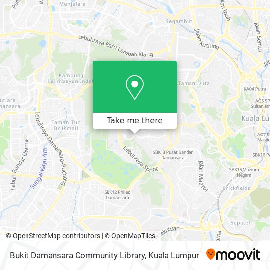 Bukit Damansara Community Library map