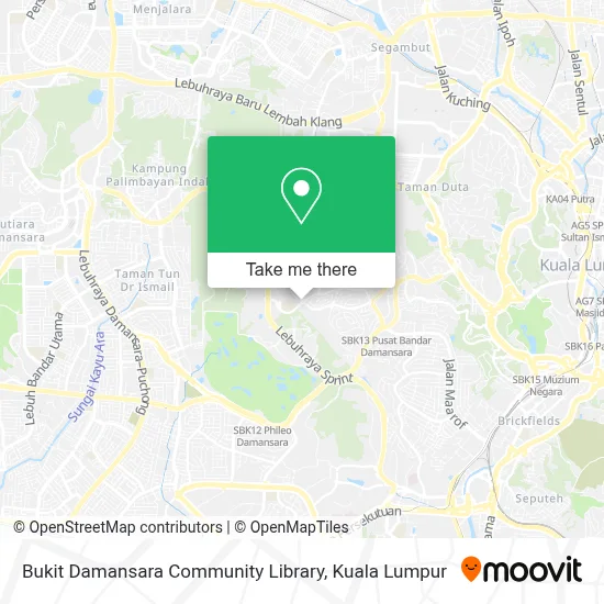 Bukit Damansara Community Library map