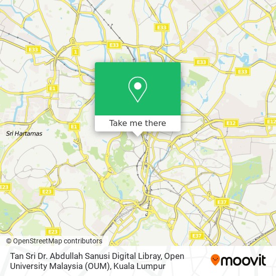Tan Sri Dr. Abdullah Sanusi Digital Libray, Open University Malaysia (OUM) map