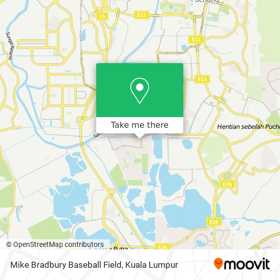 Mike Bradbury Baseball Field map