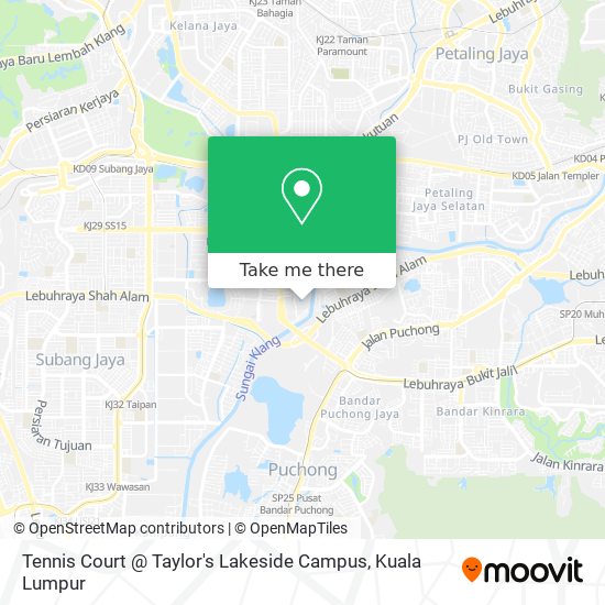 Tennis Court @ Taylor's Lakeside Campus map