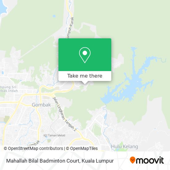 Peta Mahallah Bilal Badminton Court