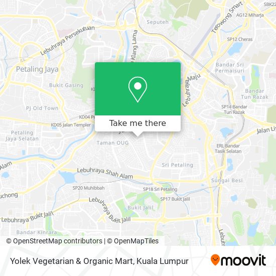 Yolek Vegetarian & Organic Mart map