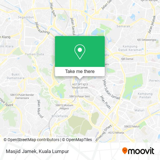 Masjid Jamek map