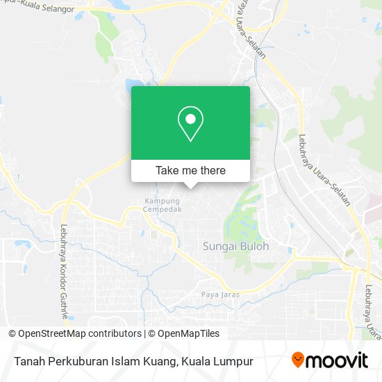 Tanah Perkuburan Islam Kuang map