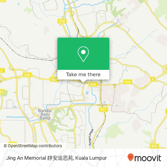 Jing An Memorial 靜安追思苑 map