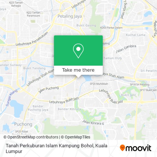 Peta Tanah Perkuburan Islam Kampung Bohol