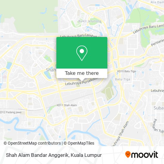 Shah Alam Bandar Anggerik map